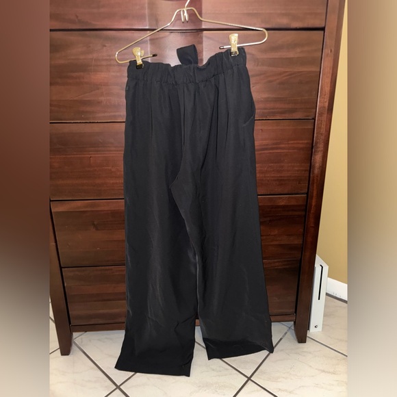 Lululemon Noir Career Wide Leg Tie Waist Career Office Black - Picture 3 of 6